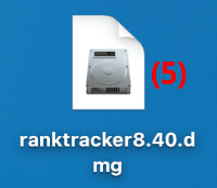 ranktracker8.40.dmgを実行する