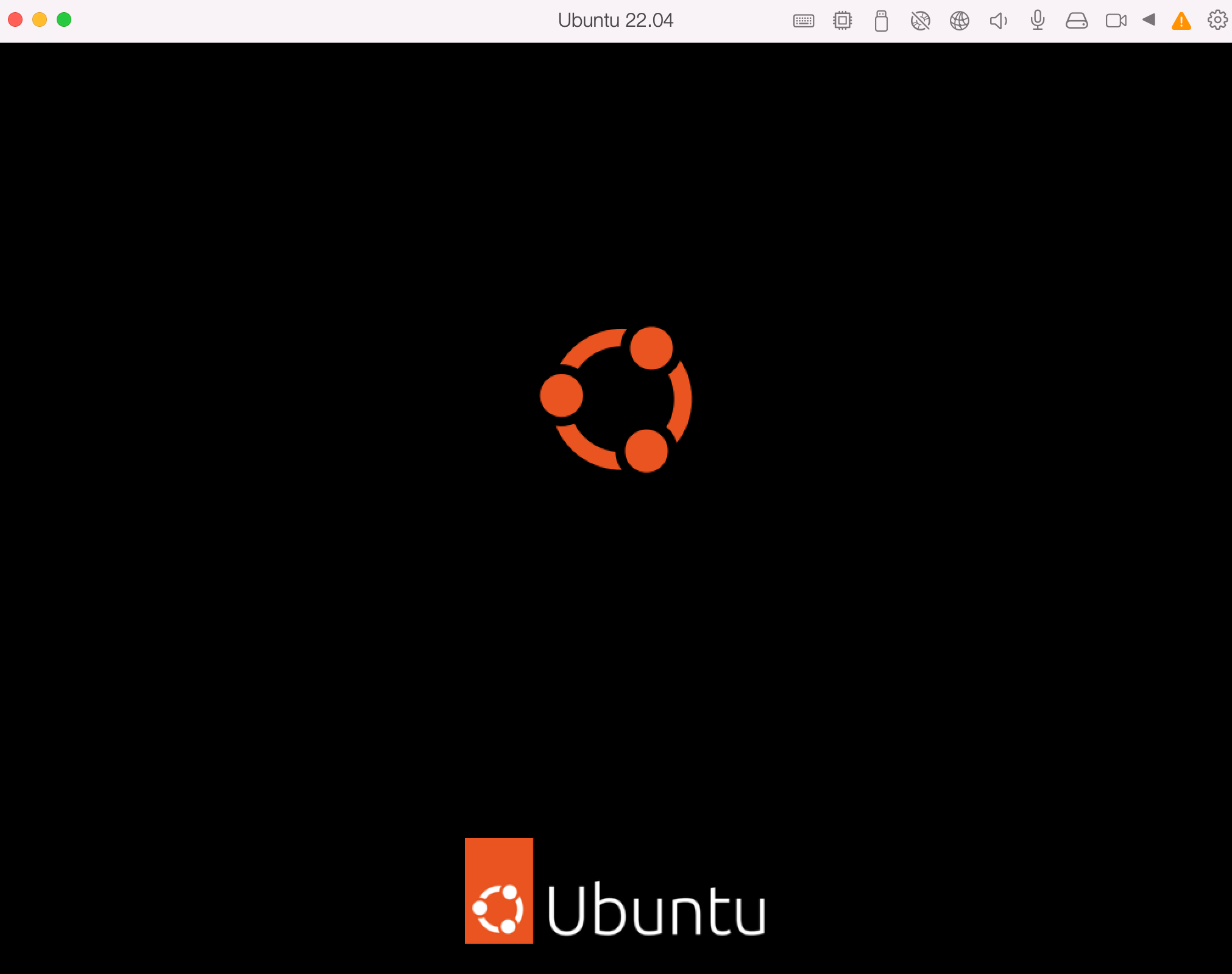 Ubuntu起動中