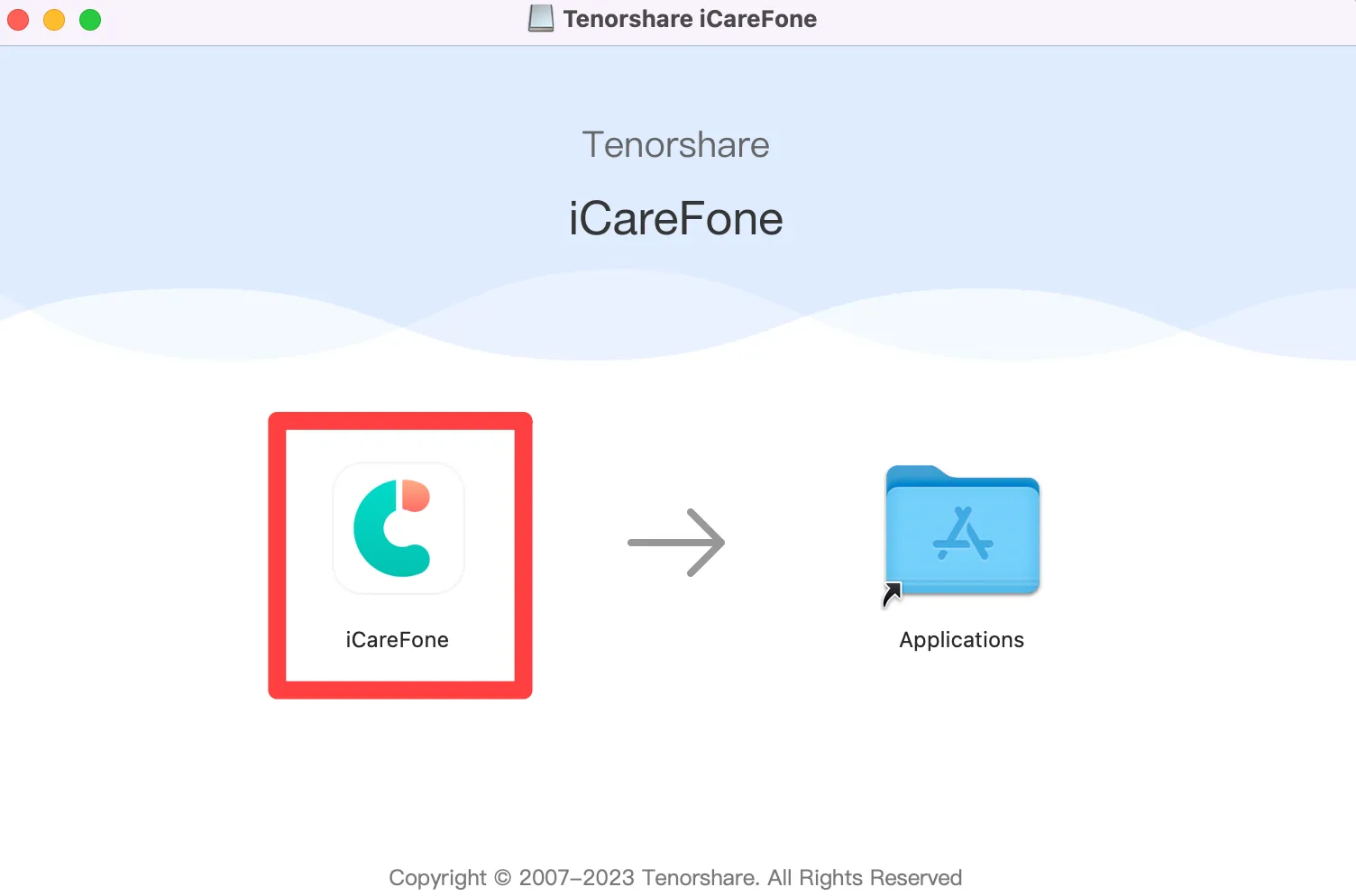 iCareFoneインストール