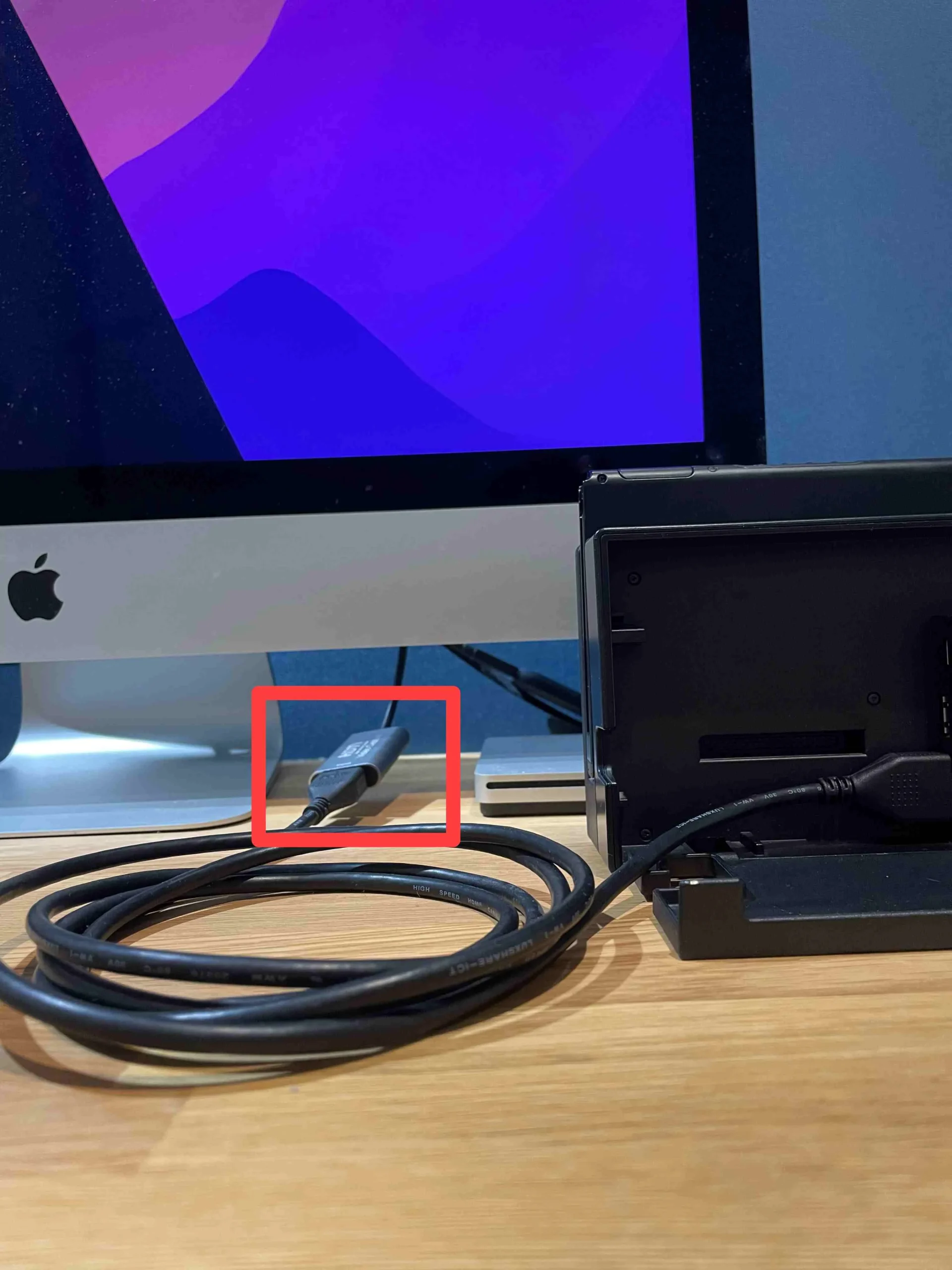 キャプチャーボードとSwitchのドックをHDMIケーブルで接続